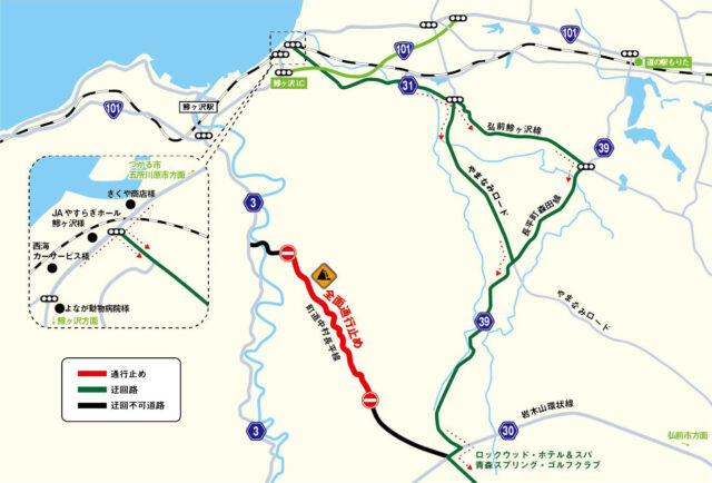 ホテル迂回地図